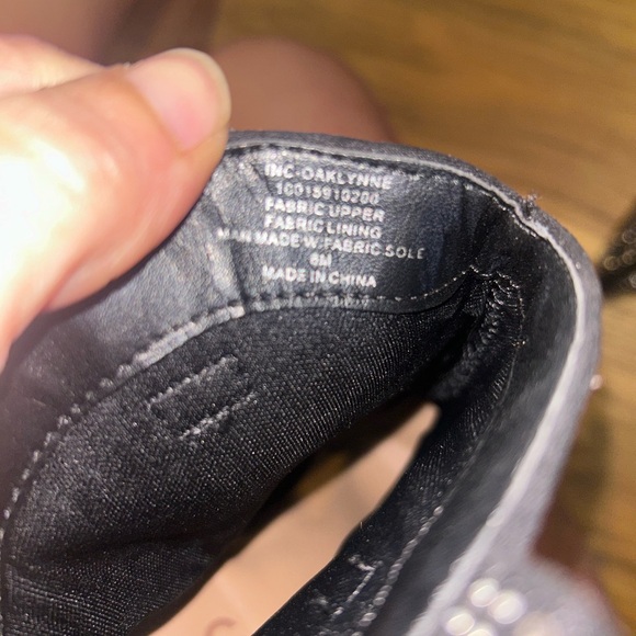 INC International Concepts RHINESTONE Black and Heeled Boots - Picture 7 of 7